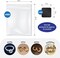 The Beadsmith Jewelry Anti-Tarnish Tabs and Resealable Zip Bags – 1x1” Non-Abrasive Tabs and 3x3” Clear Bags, for Long-Lasting Shine and Jewelry Protection, 100 of Each